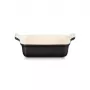 Le Creuset Rechteckige Heritage Stoneware 19x14cm / 1,1L schwarz