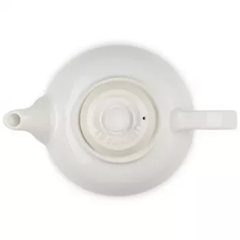 LE CREUSET Steingut-Teekanne 1,3L weiß