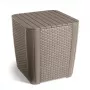 KETER Gartentisch/Aufbewahrungsbox Luzon Flat Wicker beige