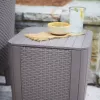 KETER Gartentisch/Aufbewahrungsbox Luzon Flat Wicker beige