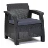 KETER Gartenstühle Corfu Duo Set grau