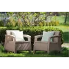 KETER Gartenstühle Corfu Duo Set beige