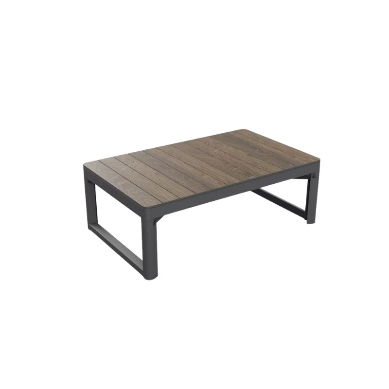 KETER Gartentisch Deco Lyon walnuss/grau
