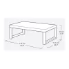 KETER Gartentisch Deco Lyon walnuss/grau