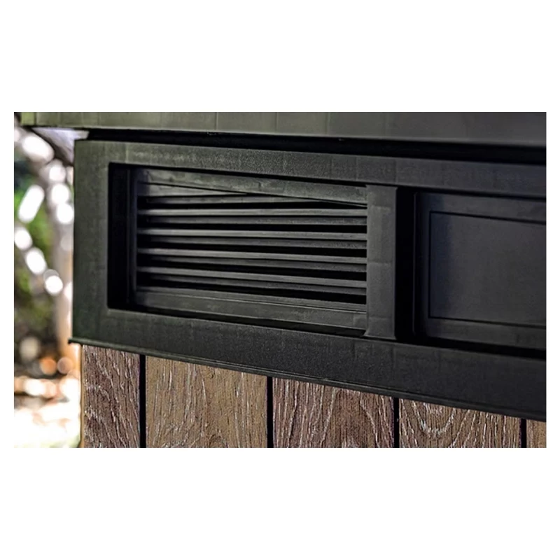 KETER Gartenhaus Deco Horizontal Schuppen Eschenholzton