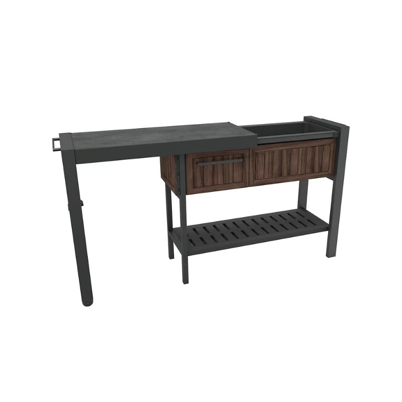 KETER Extendable Party Station walnussfarbener Partytisch