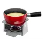Trisa Swiss Cross Stone Käsefondue-Set 2,5L, 6 Gabeln, Steingut-Topf mit Rechaud und Brenner (7579.75)