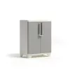 KETER Linear Holz-Sockelschrank 68x39x90cm hellbeige/hellgrau