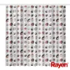 RAYEN Duschvorhang 180x200cm weiß/gerippt, PEVA