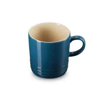 LE CREUSET Steingutbecher 350 ml Dunkelblau