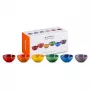 LE CREUSET Set aus 6 Steingut-Schalen 330ml in verschiedenen Farben