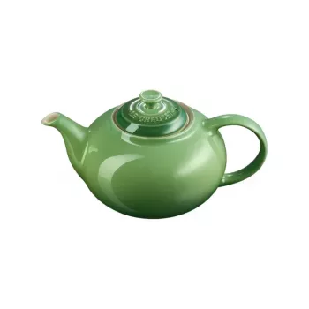 LE CREUSET Steingut-Teekanne 1,3L grün