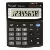 Rebell SDC408 Halb-Desktop-Taschenrechner, 8-stellig, Schwarz