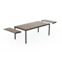 KETER Gartentisch ausziehbar Deco Porto Nova ausziehbar 200-280 Eschenholz-Optik/schwarz