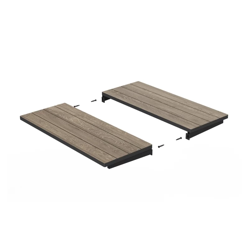 KETER Gartentisch ausziehbar Deco Porto Nova Ausziehbar 160-240 Eschenholzton/Schwarz