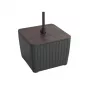 KETER Luzon Parasol Beistelltisch Walnuss/Grau 29214820939