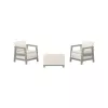 KETER Gartenmöbel-Set Scandi Linea Balkon-Set kieselgrau/salbeigrün Steinton