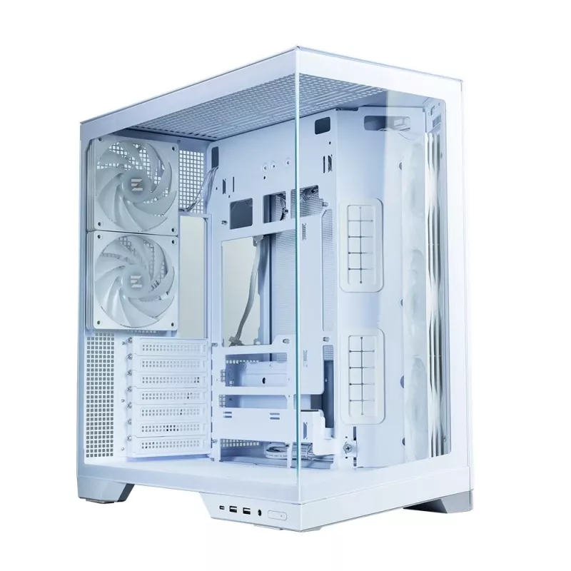 Zalman D50 ATX Mid-Tower-PC-Gehäuse, 3x 120mm Lüfter, Weiß