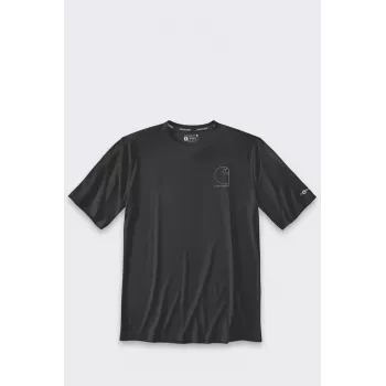 Sun Defender Leichtes Logo Kurzarm T-Shirt Schwarz