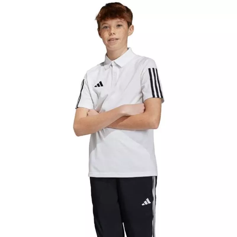 adidas Tiro 23 Competition Cotton Kinder T-Shirt weiß IC4576 140cm