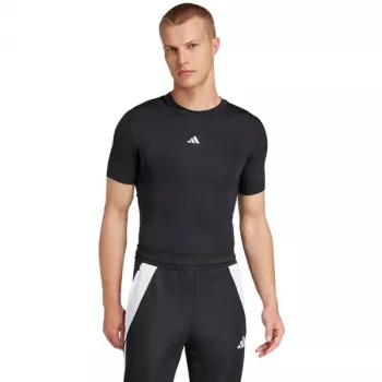 Herren adidas Techfit Kurzarm-T-Shirt schwarz JP4674 2XL