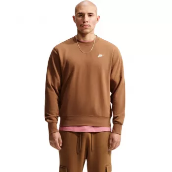 Herren Sweatshirt Nike Club FT hellbraun FN3888 270 S