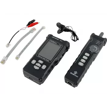 A-LAN Erweiterter Netzwerkkabeltester mit PoE-, Tracing-, Längenmess- und Durchgangsprüfungsfunktionen mit Display ALANTEC