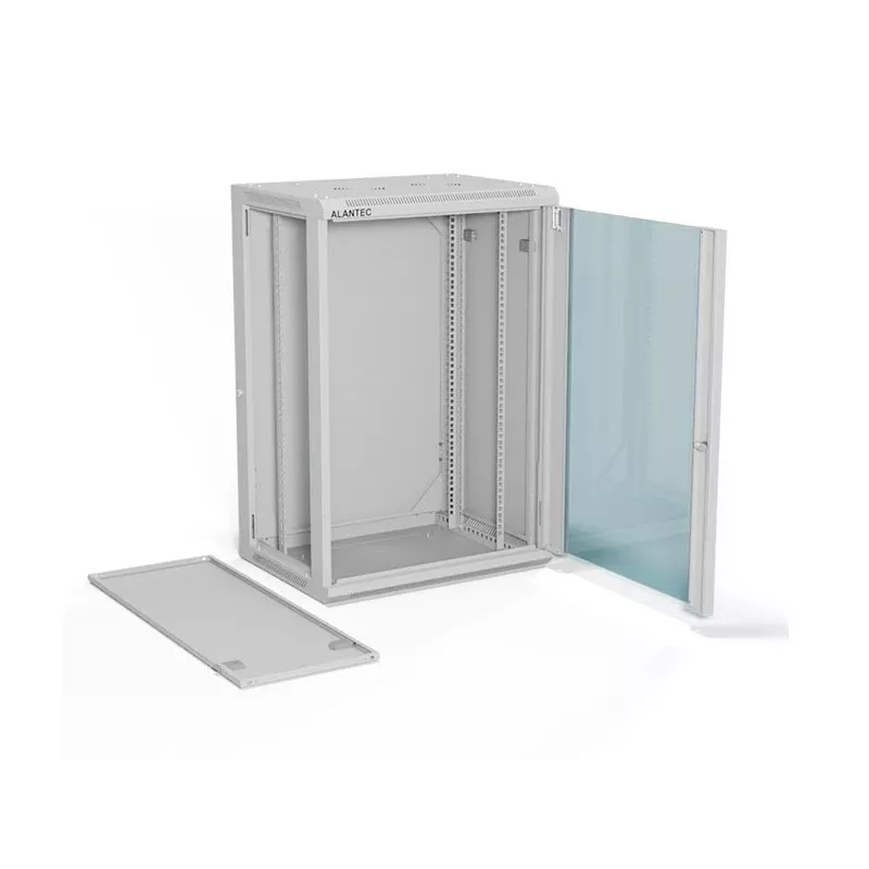 A-LAN ALANTEC 19 18U 600x450 Wandschrank, grau