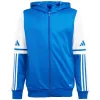 adidas Squadra 25 Hoody Kinder Sweatshirt blau und weiß JD4802 140cm
