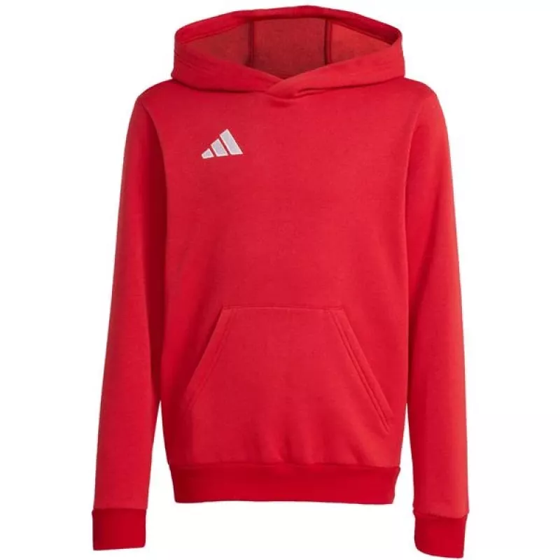 Kinder Kapuzenpullover adidas Entrada 26 Hoody rot JZ6568 128cm