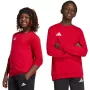 adidas Entrada 26 Sweat Top Kinder Sweatshirt rot JZ6556 128cm