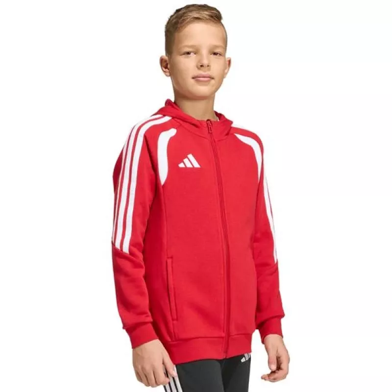 adidas Tiro 26 League Sweat Full Zip Hoodie Kinder Sweatshirt rot KF9101 152cm