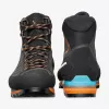 Scarpa Zodiac Tech GTX Bergschuhe, GORE-TEX Performance Comfort, Perwanger-Leder, Vibram-Mont-Sohle, Anthracite/Tonic Orange, EU 43