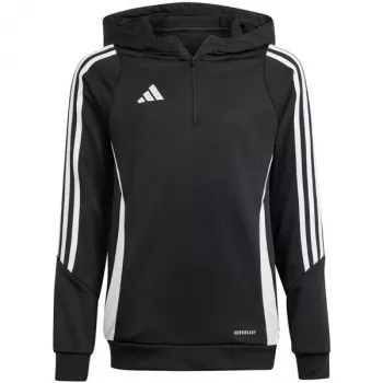 Kinder Kapuzenpullover adidas Tiro 24 Training Hoodie schwarz IJ9960 164cm