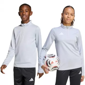 Kinder Sweatshirt adidas Entrada 26 Training Top hellgrau JZ6637 152cm