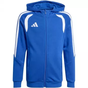 Kinder Kapuzenpullover adidas Tiro 26 League Sweat Full Zip Hoodie blau KF9102 152cm