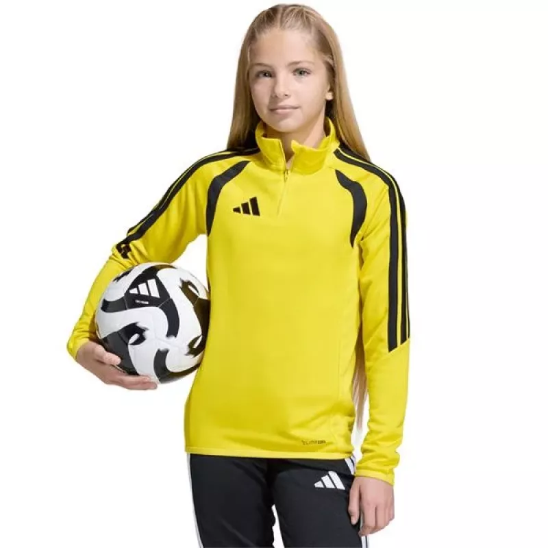 Kinder-Trainingsshirt adidas Tiro 26 League Training Top gelb-schwarz JY7158 140cm