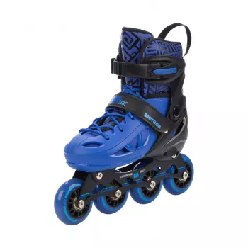 Meteor Loky Inline-Skates für Kinder, Schwarz-Blau, Größe 30-33
