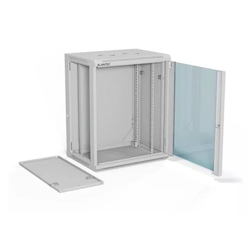 A-LAN ALANTEC 19 15U 600x450 Wandgehäuse, grau