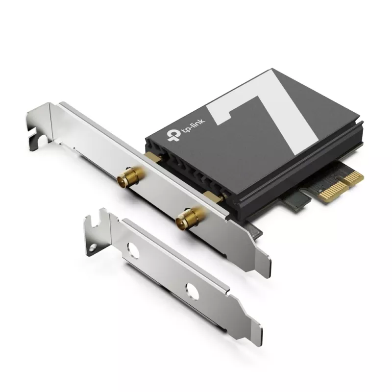 TP-Link Archer TBE550E WiFi 7 Bluetooth 5.4 Adapter BE9300 Triband, PCI Express, 2x externe Antenne