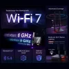 TP-Link Archer TBE550E WiFi 7 Bluetooth 5.4 Adapter BE9300 Triband, PCI Express, 2x externe Antenne