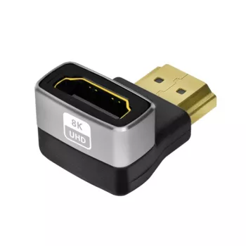 LogiLink AH0005A 8K HDMI Adapter 90° Stecker auf Buchse 48 Gbps Schwarz