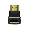 LogiLink AH0005A 8K HDMI Adapter 90° Stecker auf Buchse 48 Gbps Schwarz