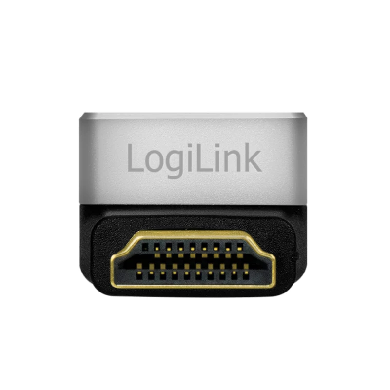 LogiLink AH0005A 8K HDMI Adapter 90° Stecker auf Buchse 48 Gbps Schwarz