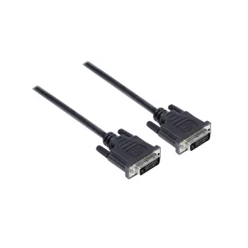 EXSYS DVI-D Dual Link Kabel 24+1 Pin Stecker zu Stecker 5m Schwarz EX-K6310-5