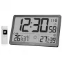 KIENZLE Jumbo NEO LCD Wetter-Wanduhr grau