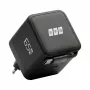 EFB Elektronik G652CE 65W GaN USB-C PD 3.0 Wandladegerät mit einziehbarem Kabel, Schwarz