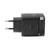 EFB Elektronik G652CE 65W GaN USB-C PD 3.0 Wandladegerät mit einziehbarem Kabel, Schwarz
