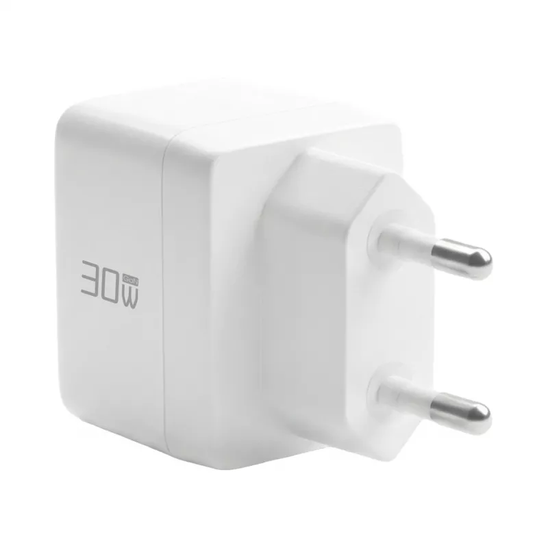 EFB Elektronik G301CE 30W USB-C GaN Ladegerät-Set mit 2m USB-C Kabel, Weiß