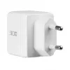 EFB Elektronik G301A1CE 30W GaN USB-C PD3.0 + USB-A QC3.0 Wandladegerät-Set mit 2m USB-C-Kabel, Weiß